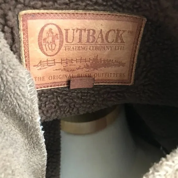 Outback Trading Company Mountain Ponies Fleece  Bone Button Down Jacket Size M - Picture 4 of 8